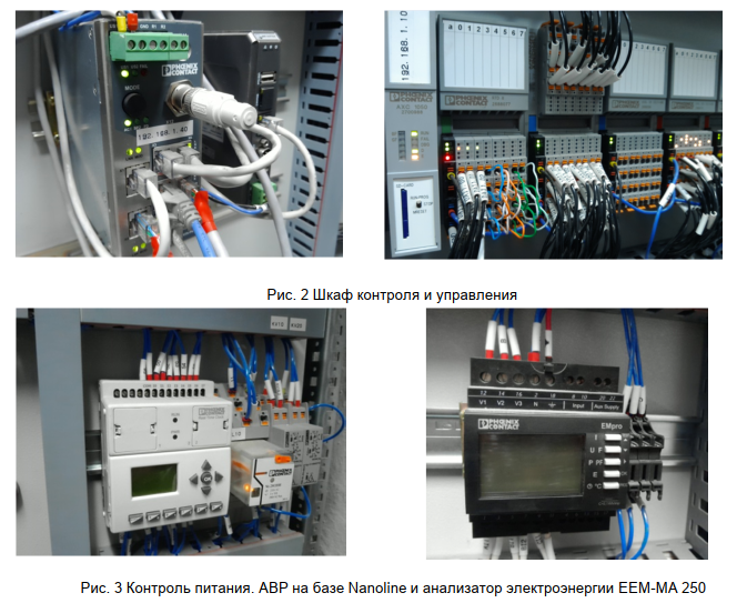 Контроль питания. АВР на базе Nanoline и анализатор электроэнергии EEM-MA 250